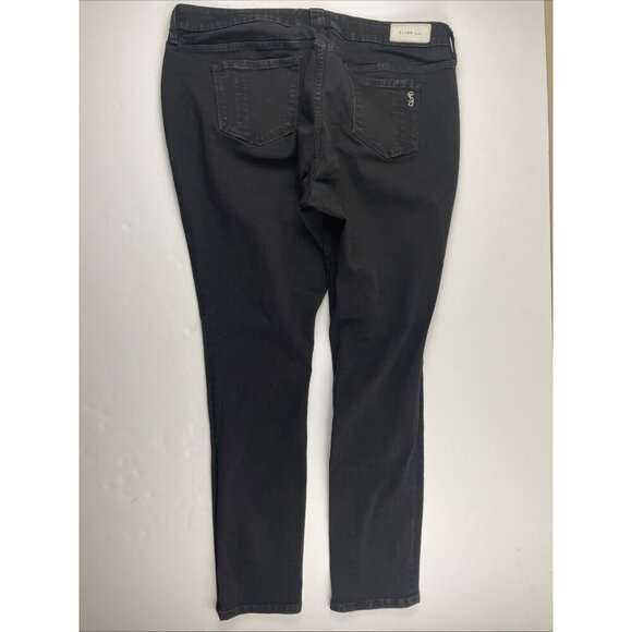 Slink Jeans Curvy Women's 16 Black Cotton Blend Stretch Casual Tapered Leg - Picture 3 of 9